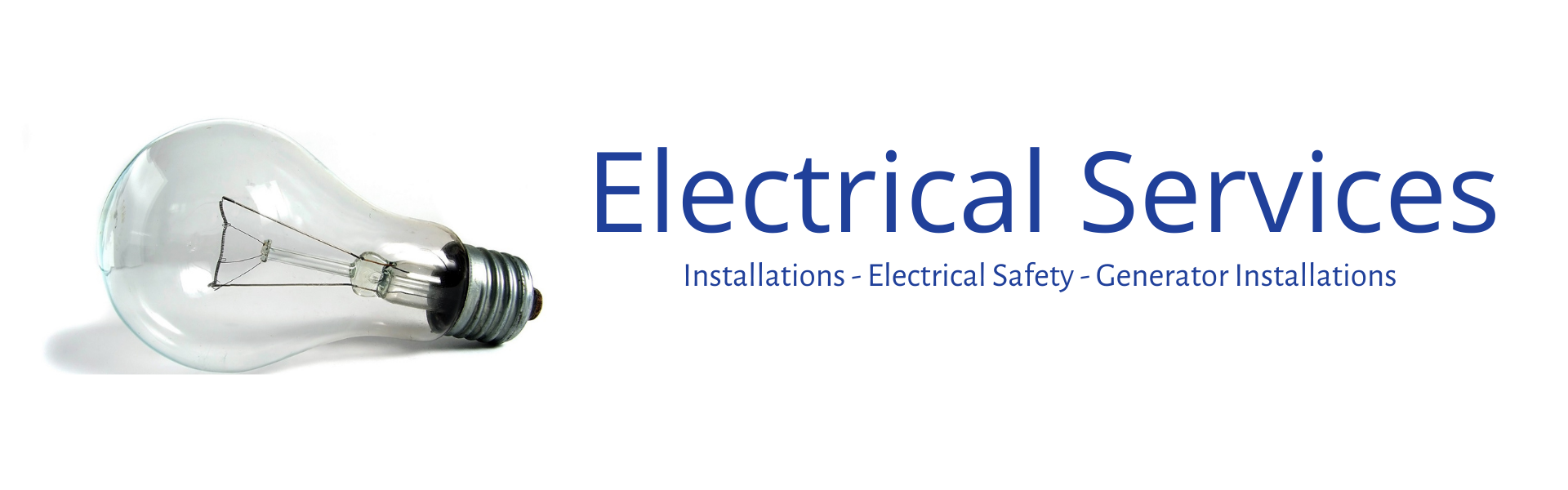 Electrical Services and a lightbulb 
