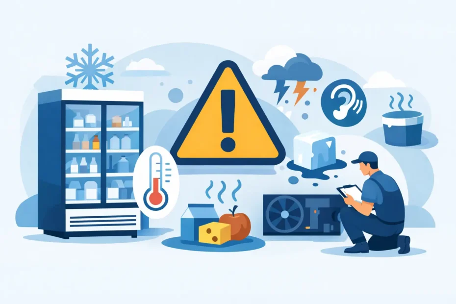 7 Top Commercial Refrigeration Warning Signs