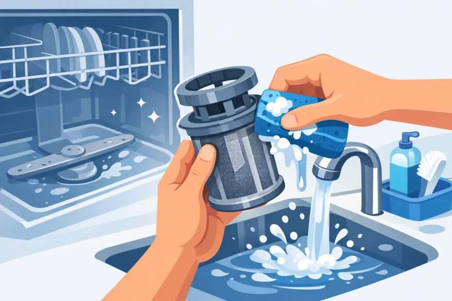 How to Clean Dishwasher Filter Right